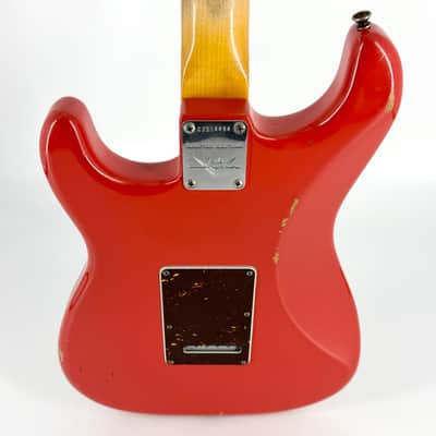 2010 Fender Custom Shop Limited Edition ’62 Stratocaster Relic Abby Ybarra - Fiesta Red image 11