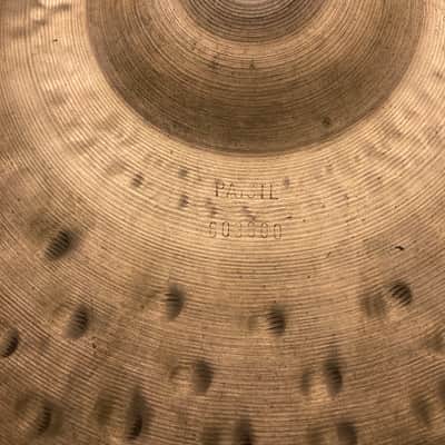 Paiste Sound Creation 14 Dark Heavy Hi Hats Cymbals 1980s                    Vintage 602 hat image 3
