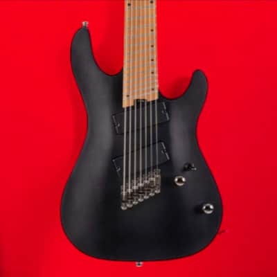 Cort KX307 7-String Multi-Scale Electric guitar- Open Pore Black image 22