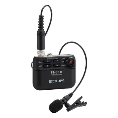 Zoom F2-BT Field Recorder with Lavalier Microphone and Bluetooth Control image 1