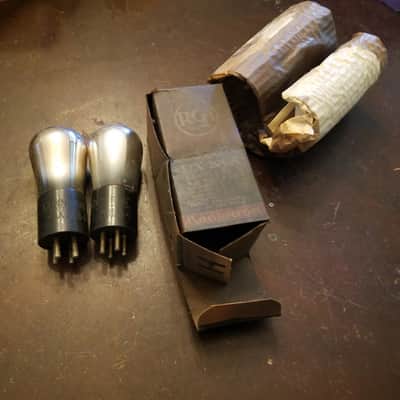 RCA etc. ONE (1) UX-201A Output Triode Antique tNOS AT1000 TESTED Vacuum Tube Engraved tall base 01A image 1