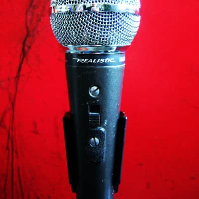 Vintage 1980's Realistic Highball / Radio Shack / Shure SM58 Handheld Cardioid Dynamic Microphone Low Z w accessories # 5 image 8