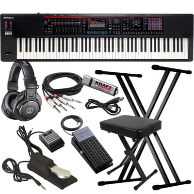 Roland Fantom-08 Workstation Keyboard - Key Essentials Bundle