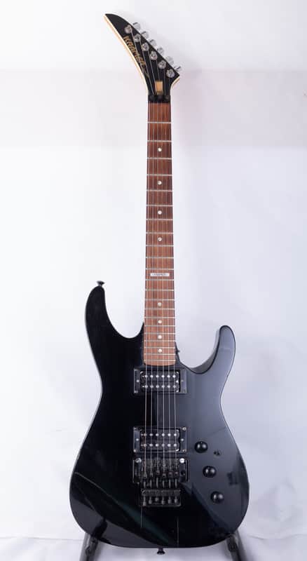 Kramer USA American Custom Gibson 490R / 498T Humbucker Pickups 1986-1987 Black Reverse Headstock image 1