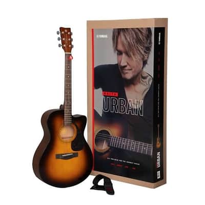 Yamaha Keith Urban Guitar Pack - Acoustic Guitar - Tobacco Sunburst Finish w/Strap + Picks image 1