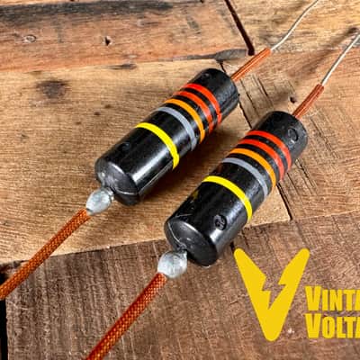 PREMIUM Paper in Oil BumbleBee Capacitors .022uf Set OEM Gibson Murphy Lab Reissue Vintage Replica by Luxe Radio with Amber Spaghetti Tube PIO