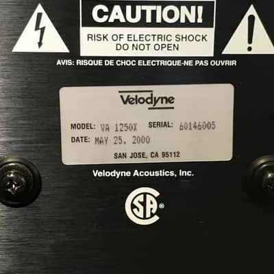 Velodyne VA 1250X 12” VA Series Audio/Video Subwoofer System image 10