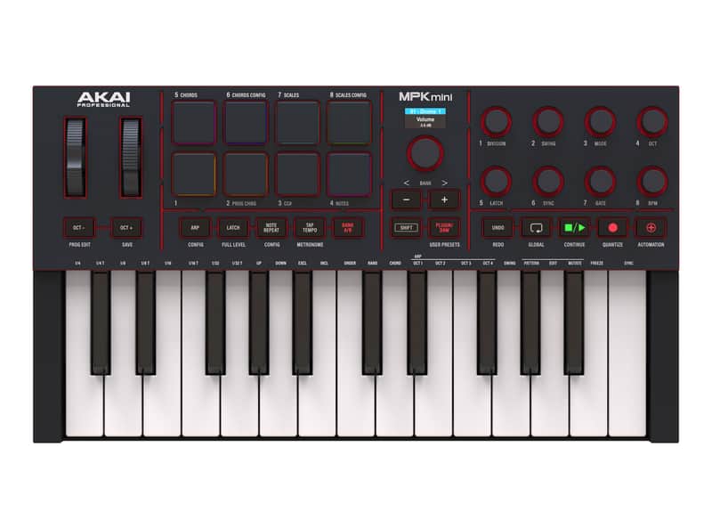 Akai MPK Mini IV Keyboard MIDI Controller (Black) image 1