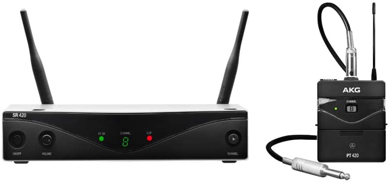 AKG WMS420-INSTRUMENT Wireless System with Instrument Cable - Band A image 1