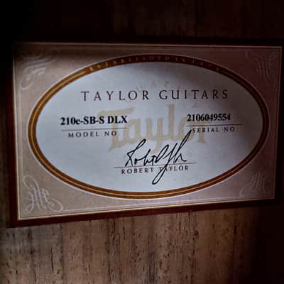 Taylor 210e Acoustic-Electric - Tobacco Sunburst w/ hard case image 10