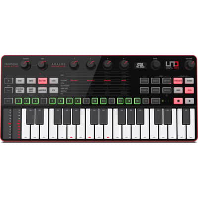 IK Multimedia UNO Synth Pro Desktop 32-Key Analog Synthesizer 2021 - Black with White Keys image 1