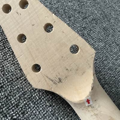 Unfinished Maple Guitar Neck with Rosewood Fingerboard, No Frets image 5