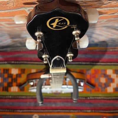 Vintage 1970s Kay KBJ-12 5-String Banjo w/ Chipboard Case image 4