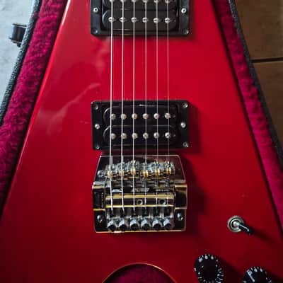 1985 Gibson Flying V I Ferrari Red with Kahler image 1