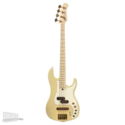 Xotic XPJ-1T 4-String Bass Yellow Blonde Chuck Rainey Custom Bass image 4