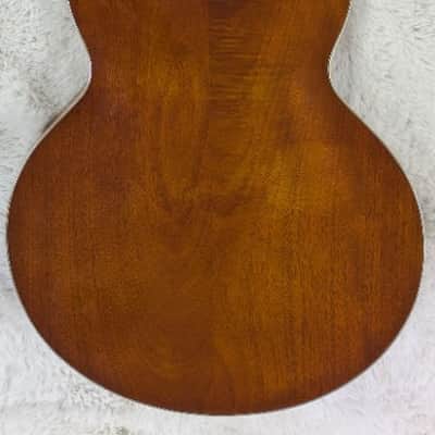 Eastman T186MX-GBK 335 style electric guitar in Goldburst with Gator case image 2