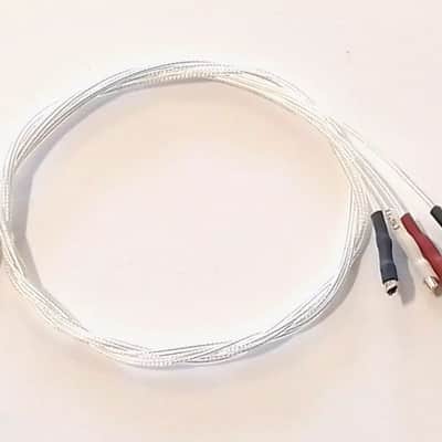 Tonearm Rewire Leads 1.2mm Connectors, 400mm 5N Litz Pure Silver, Use With Thorens TP62, TP82 Tonearms Pick Ups image 1
