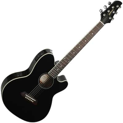 Ibanez TCY10E BK Talman Series Cutaway Acoustic-Electric Guitar - Black High Gloss image 1