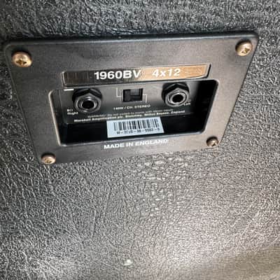 Marshall 1960BV Vintage 280-Watt 4x12" Straight Guitar Speaker Cabinet 1990 - Present - Black image 3