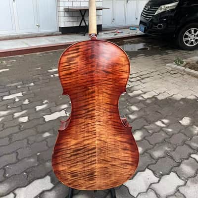 Copy Stradivari left Cello 4/4 Old spruce ,Full Size 100% Hand Made, Solid Wood image 6