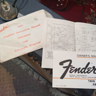 Vintage 70's Fender Twin Reverb OEM JBL D-120 1 Owner Free Shipping! image 5