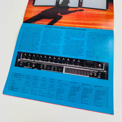 Fender Guitar Amplifiers Full-Line Foldout Catalog 1983 image 5