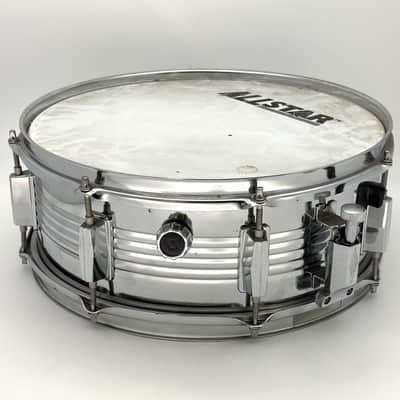 Used Allstar Generic Beaded Steel Snare Drum 14x5.5 - Good image 1