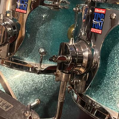 Ellis Drum Co. Blue Sparkle Custom 2013 - Turquoise Sparkle image 7