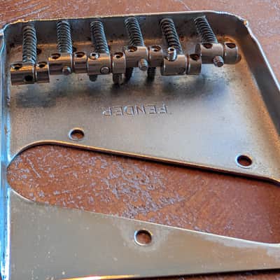 Fender Telecaster Bridge, Screws And Switch Tip Vintage 1970s Parts image 5