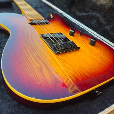 Charvel The Legend / Model 7 SS with Maple Fretboard 1986 - 1989 - Sunburst image 10