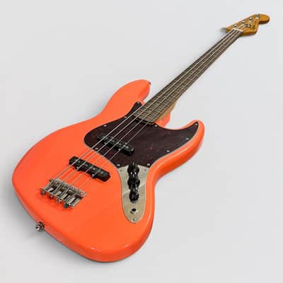 Fender Squier Classic Vibe '60s Jazz 4 String Electric Bass Guitar - Tahitian Coral image 10