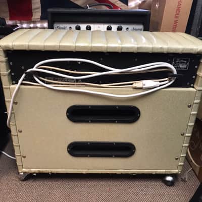 Kustom K-100 2 x 12" Combo Amp 1970's Champagne Sparkle Tuck and Roll image 4