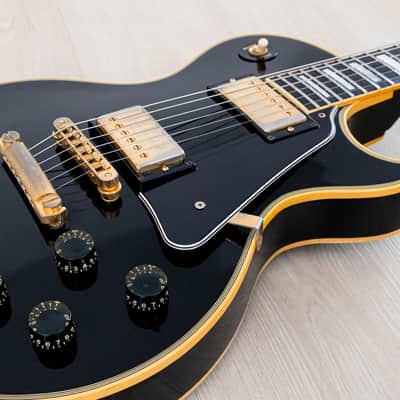 1981 Gibson Les Paul Custom Black Beauty Vintage Guitar, 100% Original w/ Tim Shaw PAFs, Case image 6