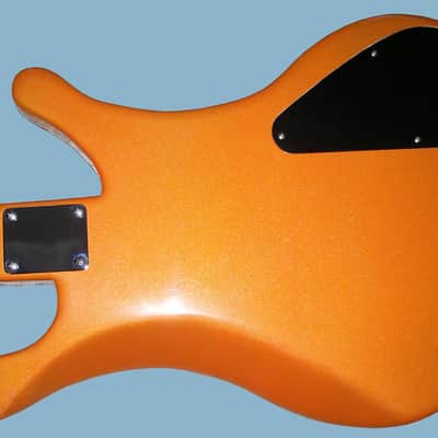 Lefty Scream Basses Fretless, Moses Graphite neck, 2010 Daytona Sunset Orange image 2