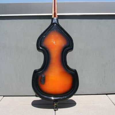 Ray Ramirez Baby Bass Early 2000s Mahogany Sunburst image 4
