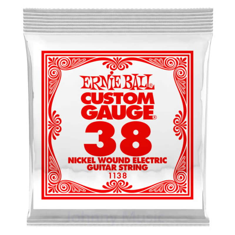 .038 Custom Gauge Electric Guitar Single String Nickel Plated Wound On Tin Plated Steel Hex Core image 1