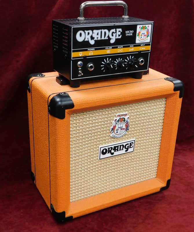 Orange Micro Dark 20-watt Guitar Head with PPC108 Cabinet image 1