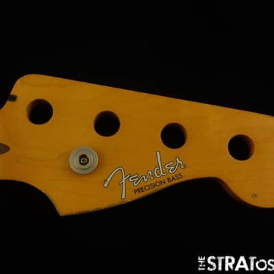 FOR REPAIR 2019 Fender 50s Road Worn Precision P BASS NECK Parts Maple image 1