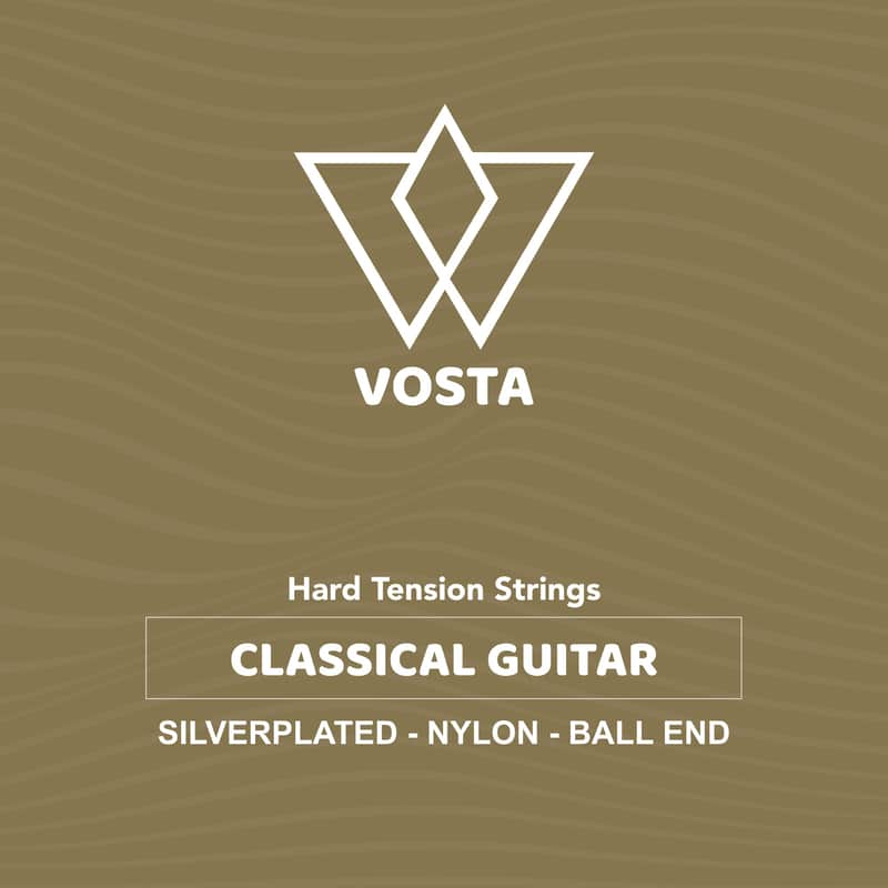 Vosta Silverplated Nylon Classical Guitar Strings - Hard Ball-End image 1