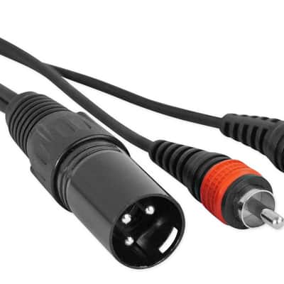 Rockville RXLRDRCA5 5' Ft. XLR to Dual RCA Pro Audio Cable 100% Copper image 2