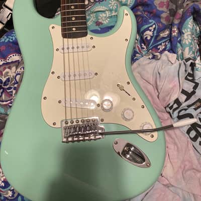 Fender Squire Stratocaster  N/a Turquoise image 3