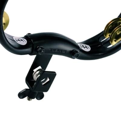 Meinl TMT2B-BK Abs Mounted Tambourine Brass Jungles BLACK image 2