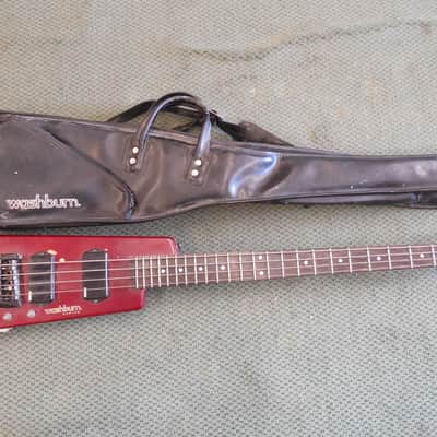 Washburn Bantam 4 String Headless Bass Guitar w/ Original Case image 1
