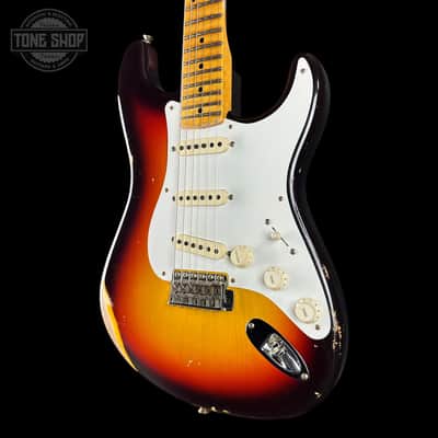 Used 2023 Fender Custom Shop 1958 Stratocaster Relic Sunburst w/case TSU24721 image 3