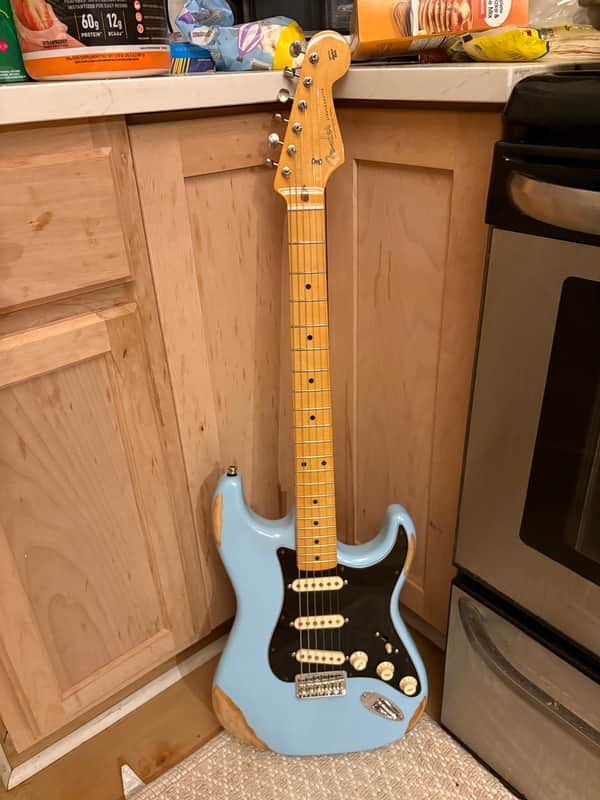 Fender Classic Series '50s Stratocaster 2025 Daphne Blue Relic XGP Hardtail Alder Body Vintera 60s Alnico Strat Pickups