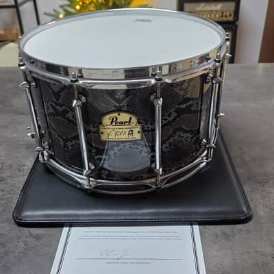 VINNIE PAUL'S Pearl Custom PROTOTYPE Pantera Signature Snare Drum Artist Owned by Vinne Paul VP1480 14x8" RARE Collector Drums Memorabilia Dime Dimebag Darrell image 2