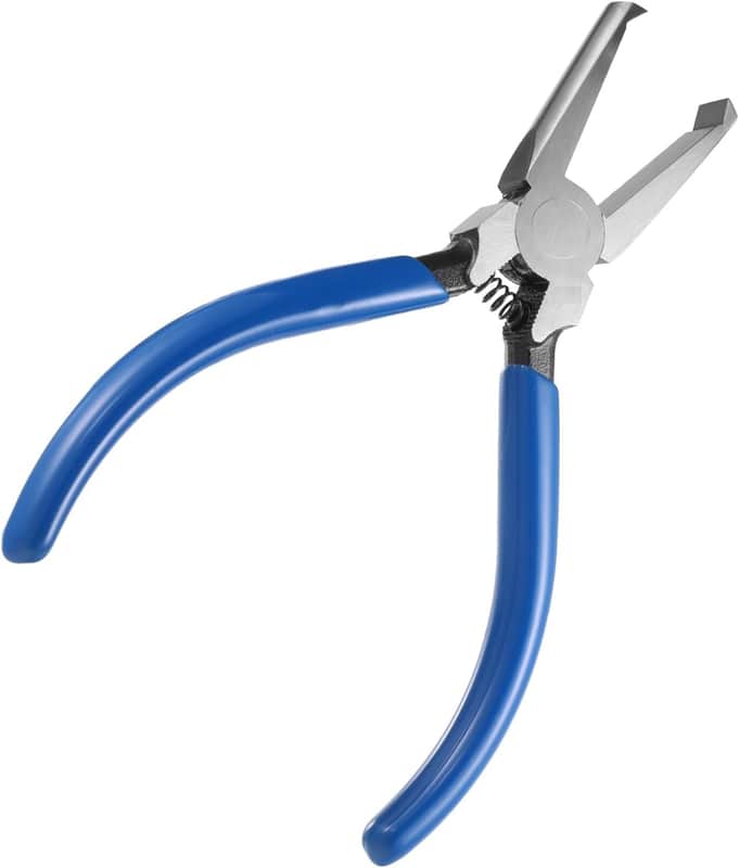 Fret Removal Pliers, Fret Puller Tool Precision Cutting Pliers with Blue Rubber Coating Multifunctional Cutter Tool for Acoustic Eelectric Guitar Bass, Pulling Cutting Nails or Wires image 1