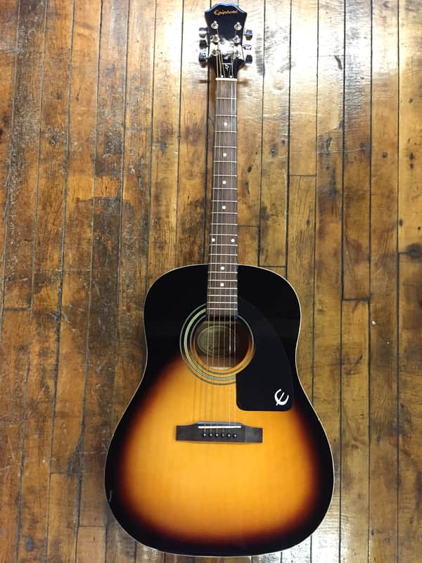 Epiphone AJ-100VS 2000s Vintage Sunburst | Reverb