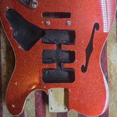 STRAT HYBRID THINLINE 2025 - RED SPARKLE DOUBLE BOUND image 2