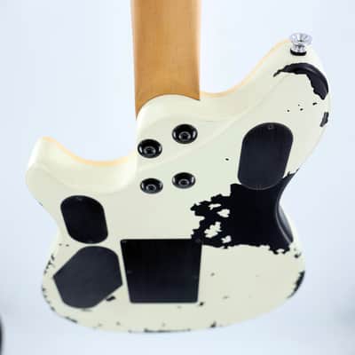 EVH Limited Edition Wolfgang Special Striped Series Guitar w/ Gig Bag - Distressed Ivory image 8